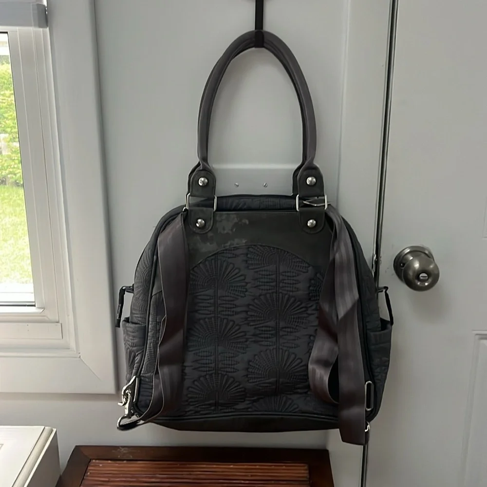Petunia Pickle Bottom Champs-Elysees Stop Embossed Satchel Diaper Bag,NWT